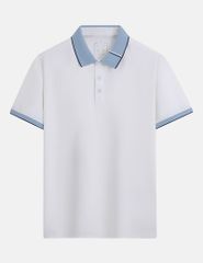 Áo polo ngắn tay nam cổ phối khác màu