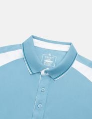 Áo polo ngắn tay nam thêu logo tay phối nẹp