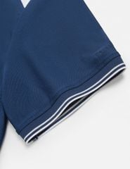 Áo polo ngắn tay nam thêu logo tay phối nẹp