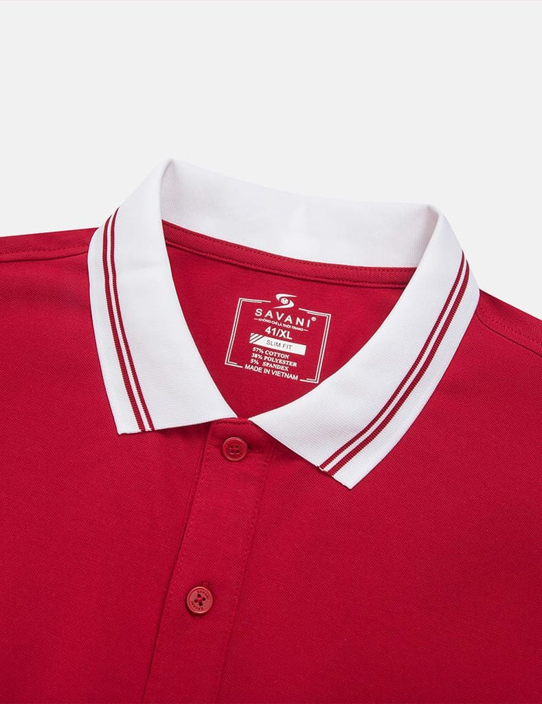 Áo polo nam tay phối vải khác màu