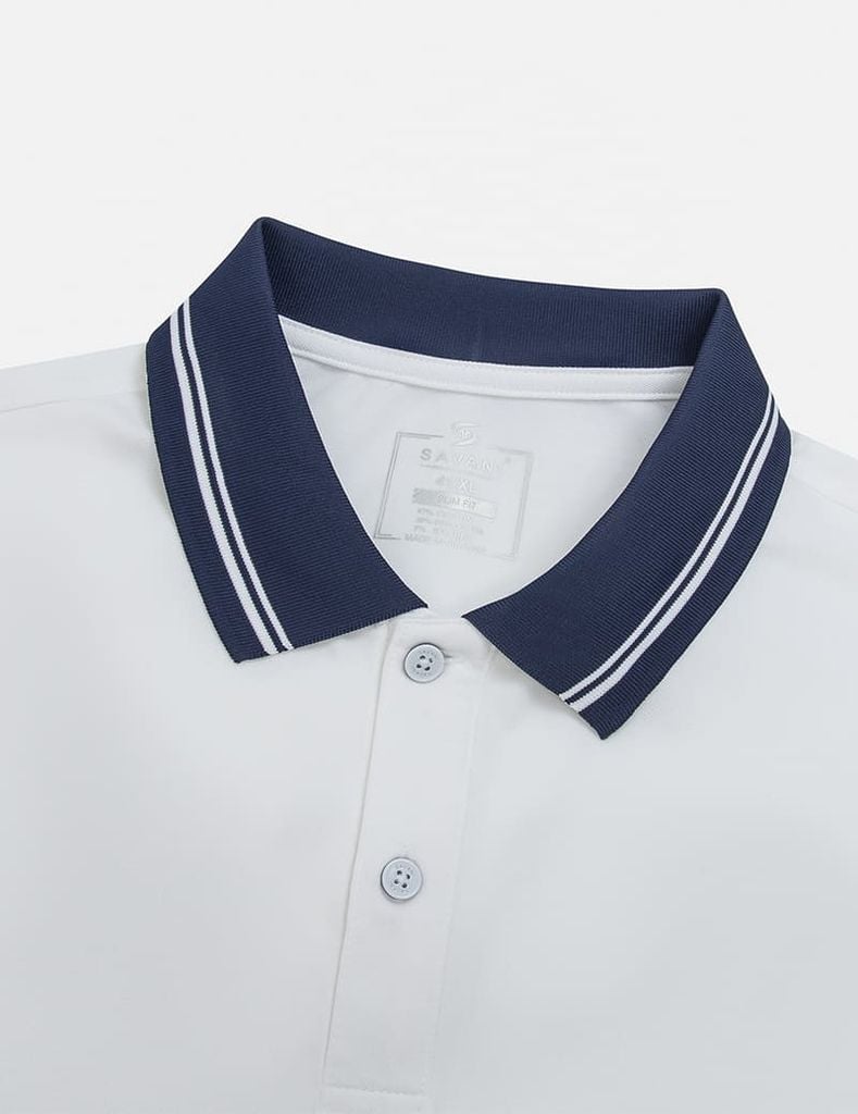 Áo polo nam tay phối vải khác màu