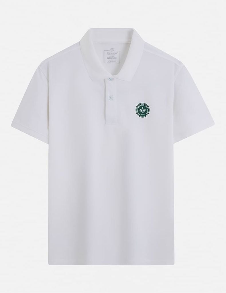 Áo phông có cổ nam in logo trước ngực