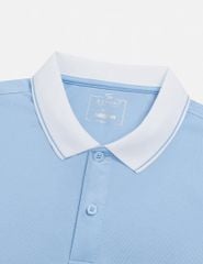 Áo polo nam nẹp dưới vải phối