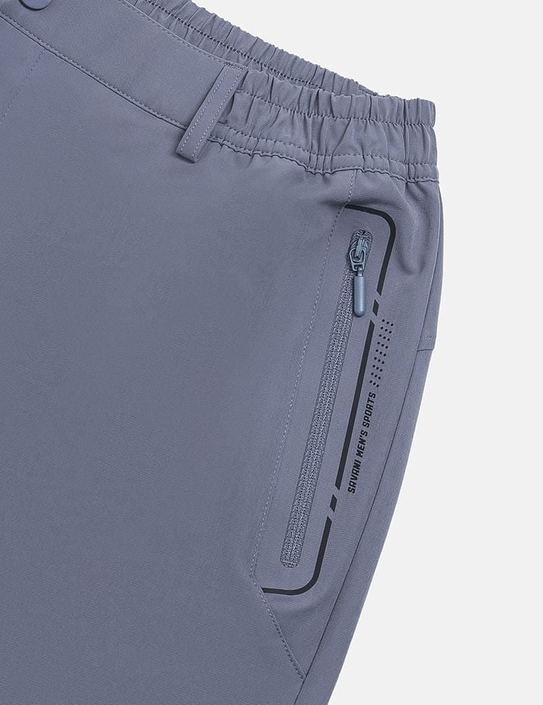 Quần gió cạp âu nam gấu suông