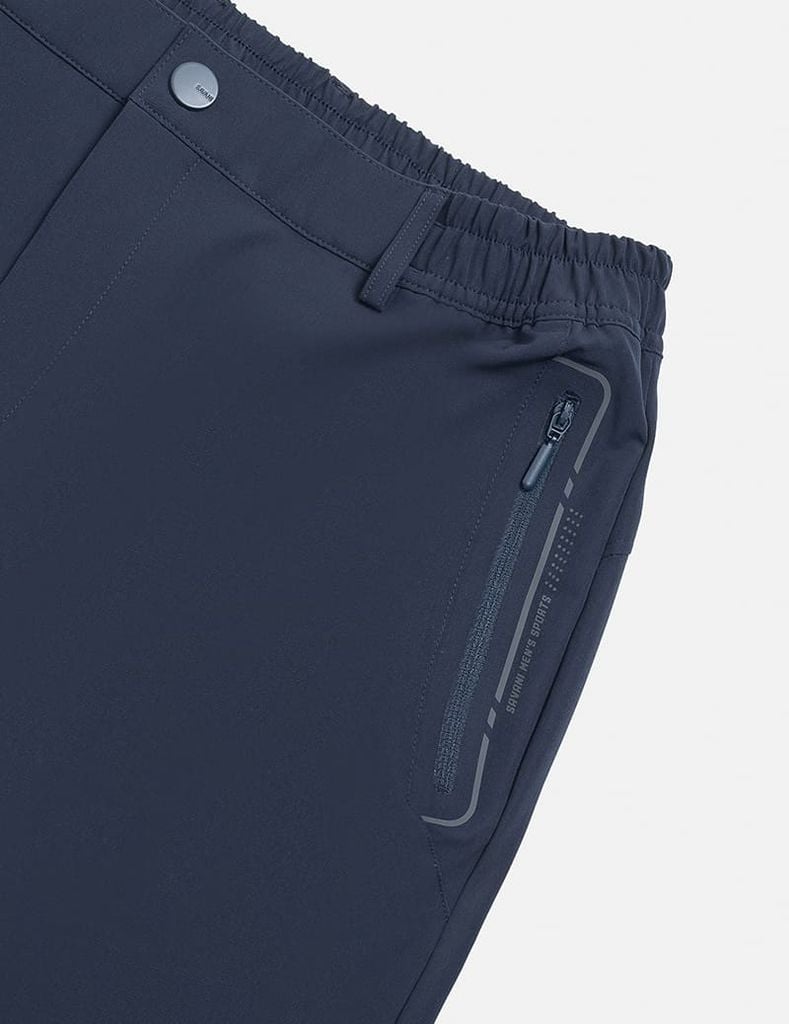 Quần gió cạp âu nam gấu suông