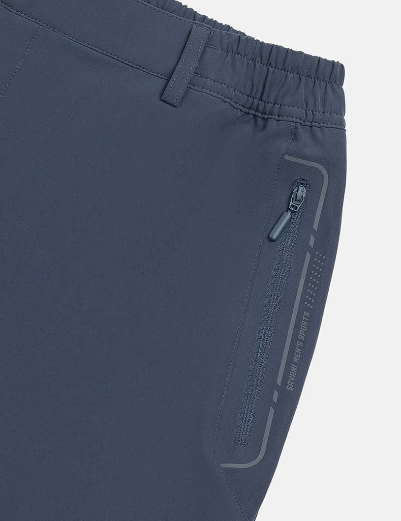 Quần gió cạp âu nam gấu suông