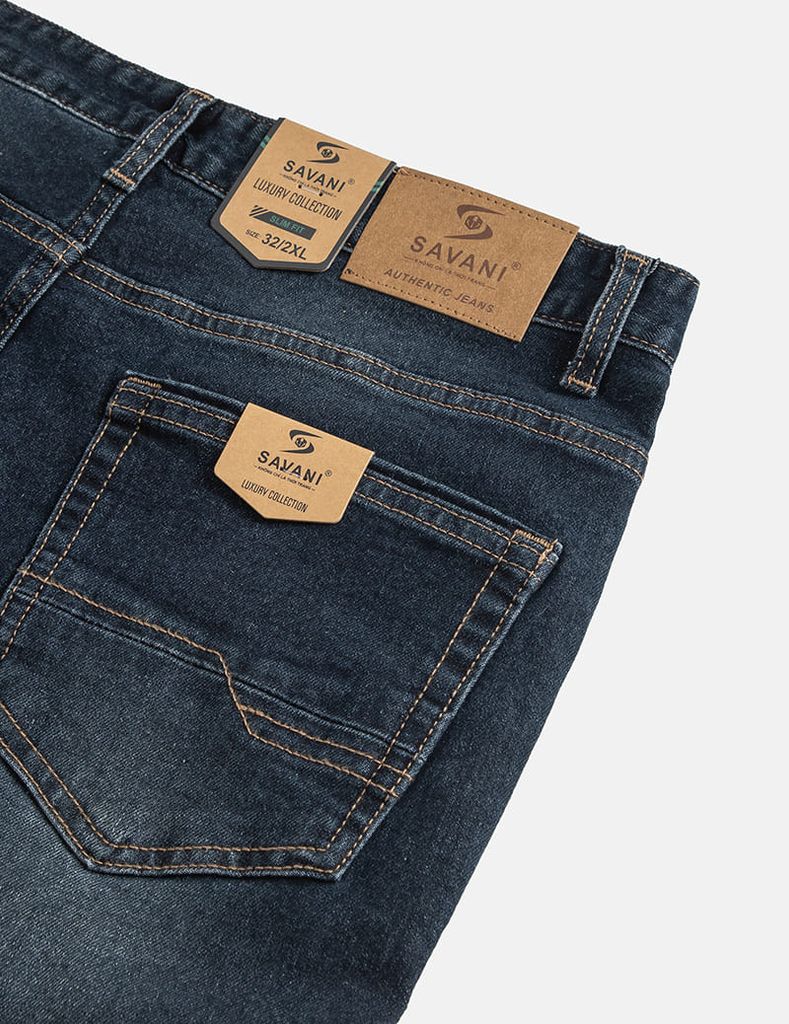 Quần jean nam cạp thường ống đứng