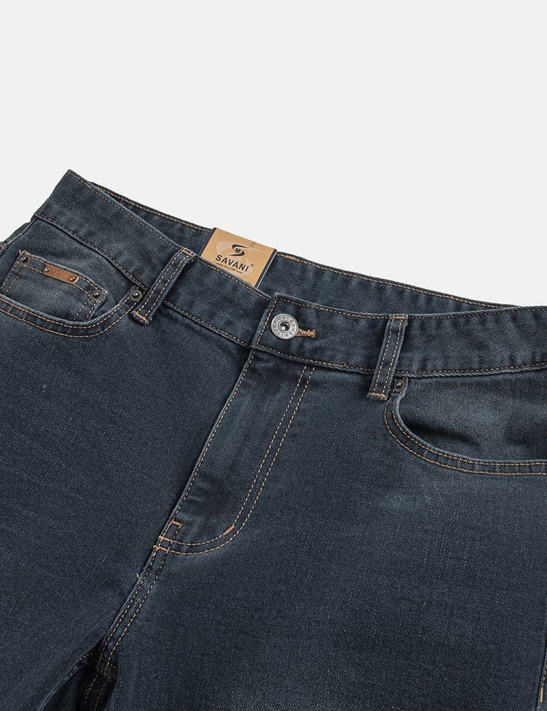 Quần jean nam ống đứng cạp thường