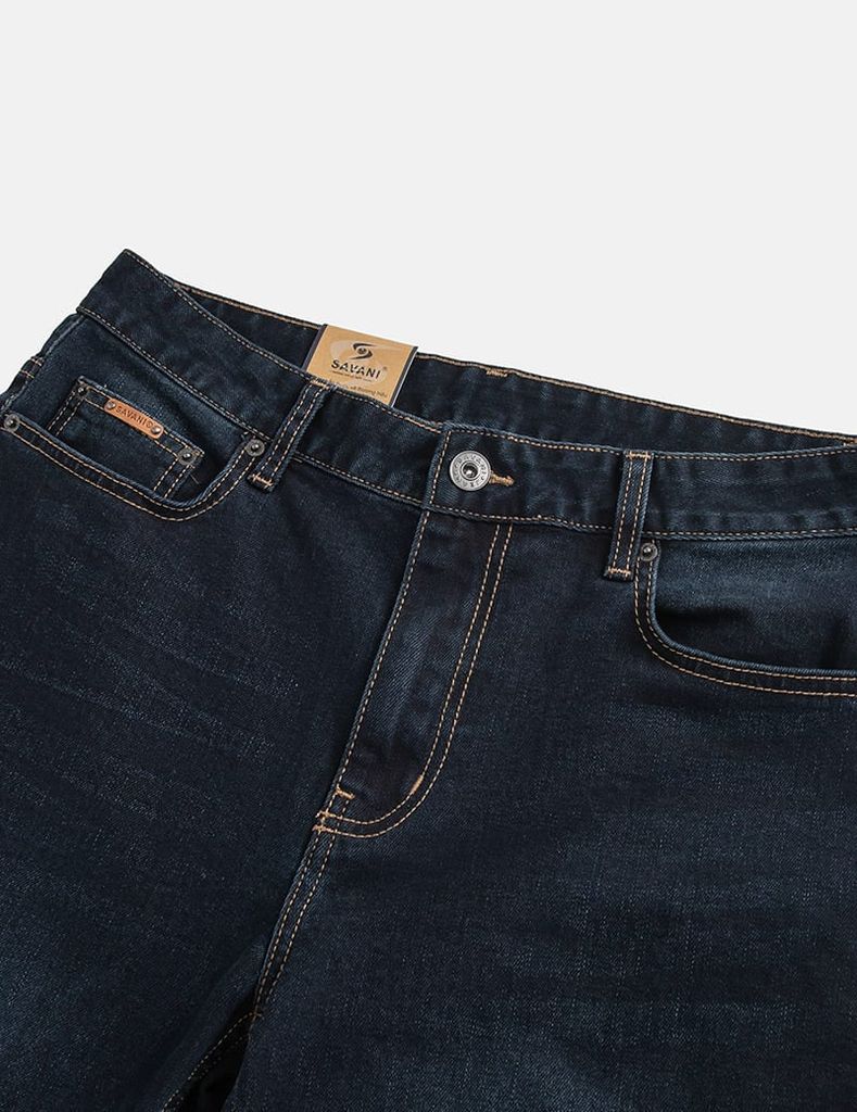 Quần jean nam ống đứng cạp thường