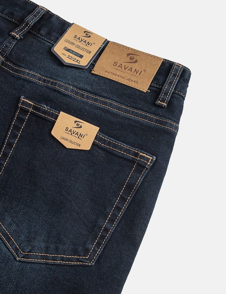 Quần jean nam ống đứng cạp thường