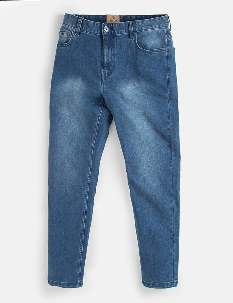 Quần jean nam ống đứng cạp thường