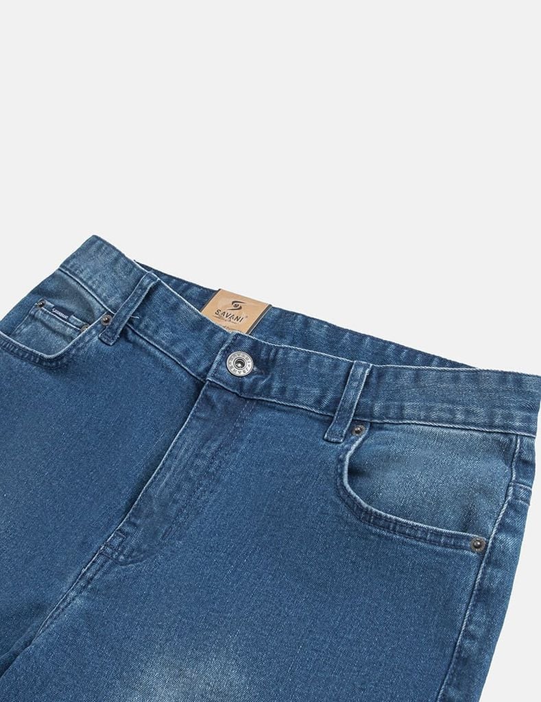 Quần jean nam ống đứng cạp thường