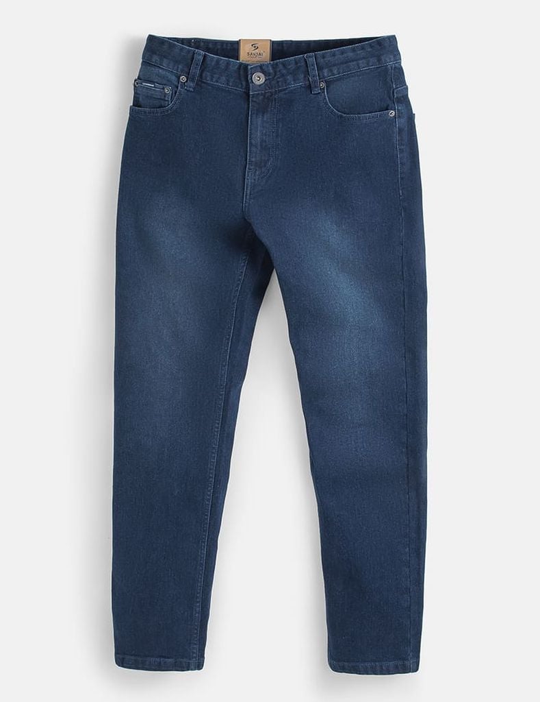 Quần jean nam ống đứng cạp thường