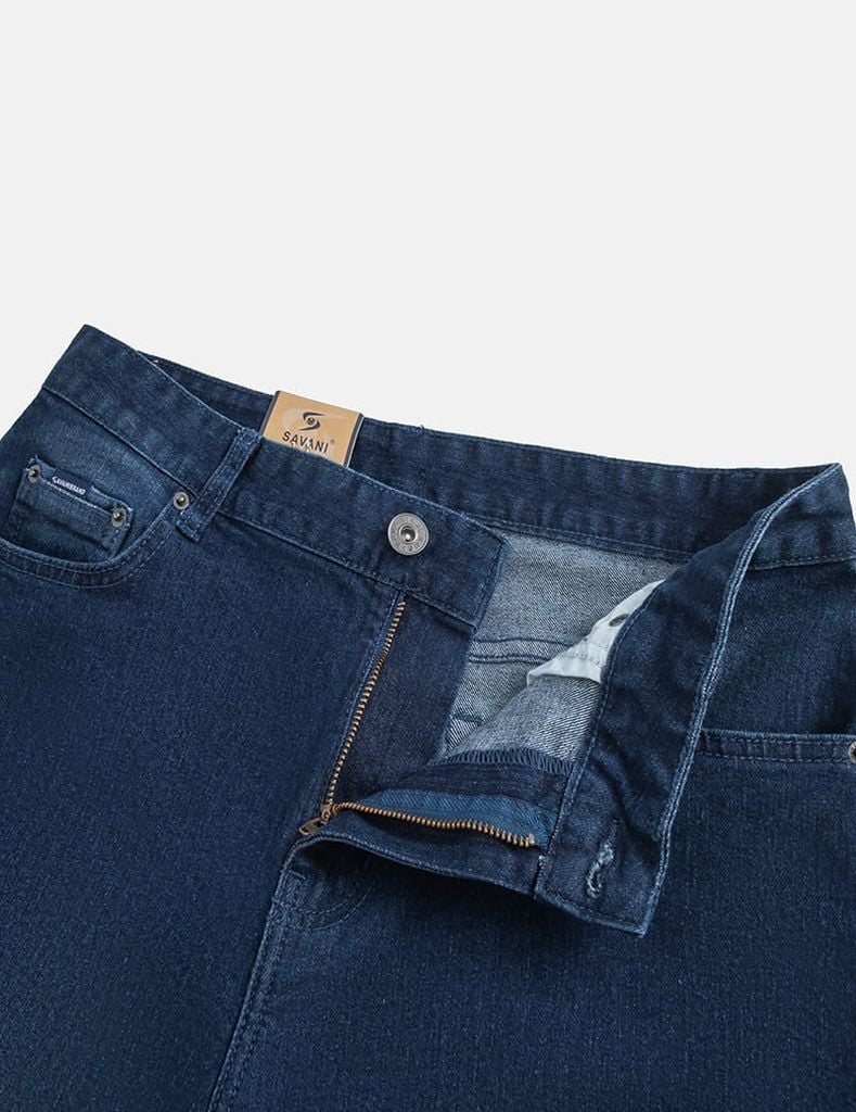 Quần jean nam ống đứng cạp thường