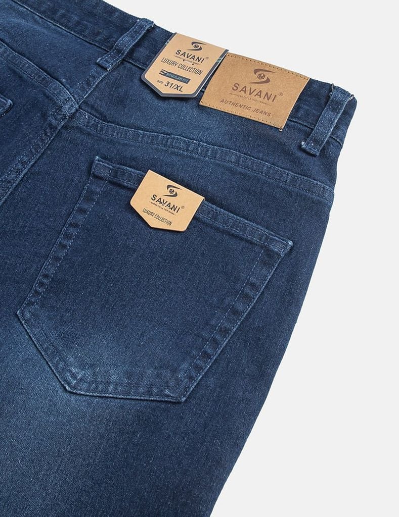 Quần jean nam ống đứng cạp thường