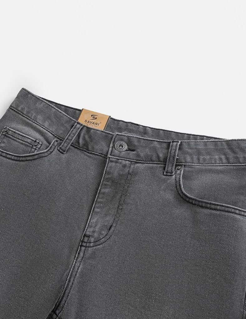 Quần jean nam ống đứng cạp thường