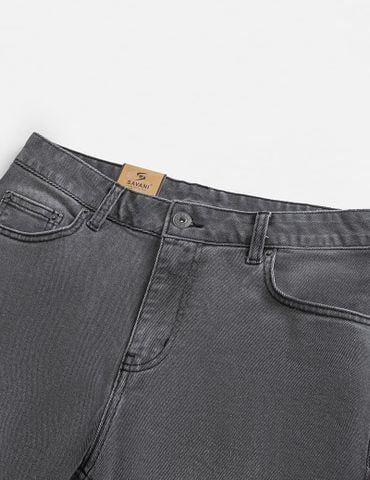 Quần jean nam ống đứng cạp thường