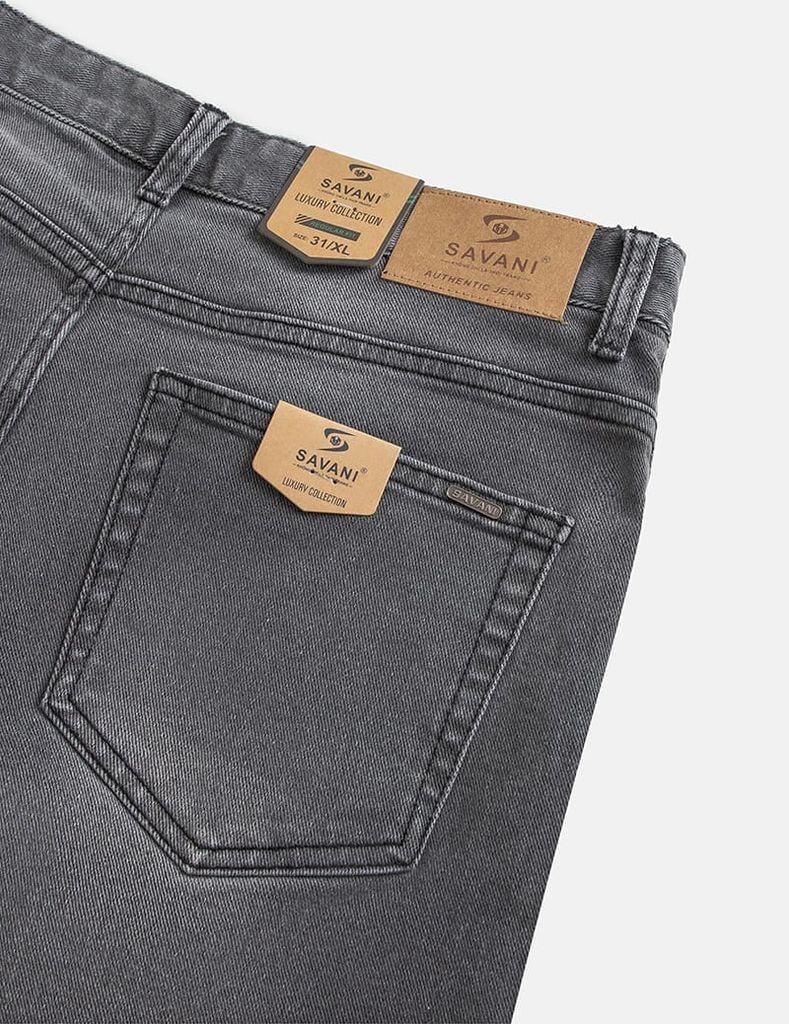 Quần jean nam ống đứng cạp thường