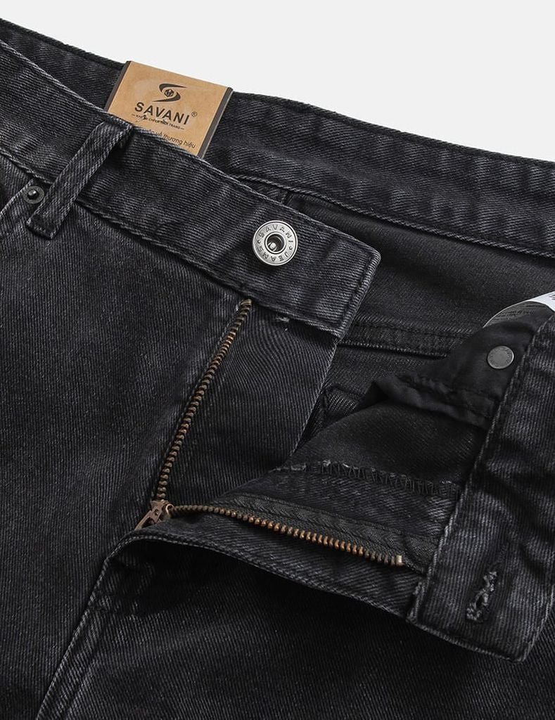 Quần jean nam ống đứng cạp thường