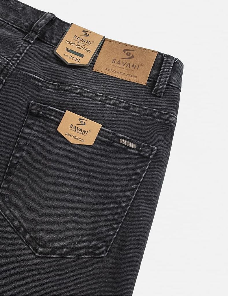 Quần jean nam ống đứng cạp thường