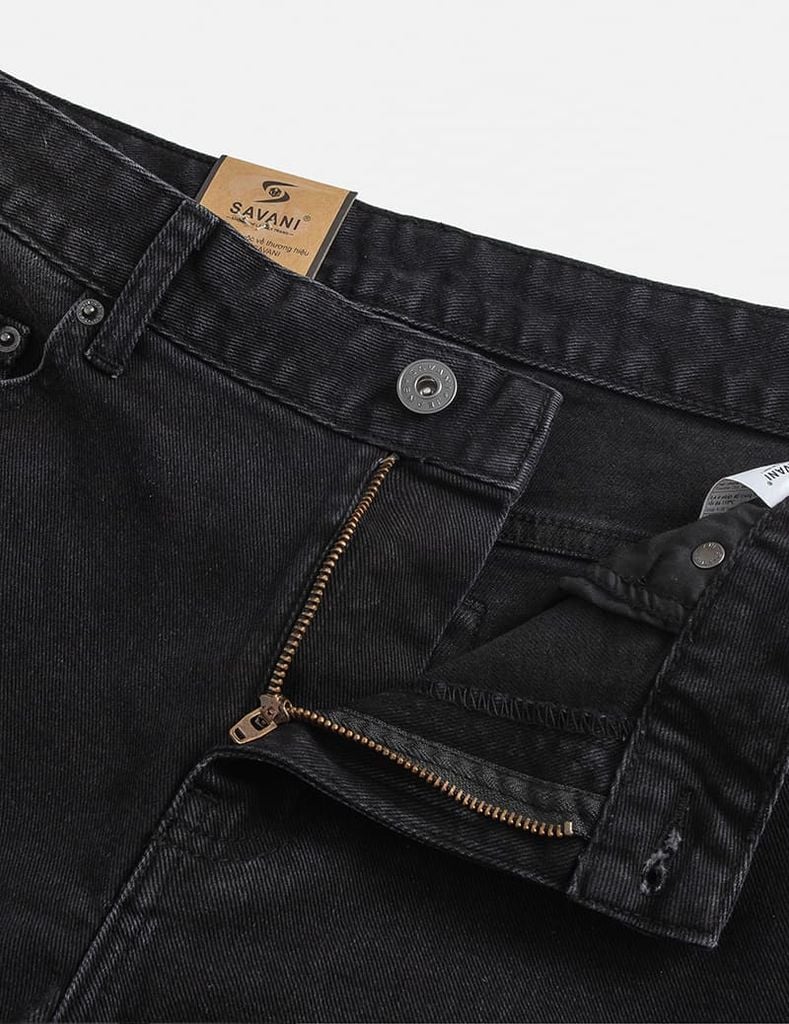 Quần jean nam ống đứng cạp thường