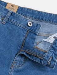 Quần jean nam ống đứng cạp thường