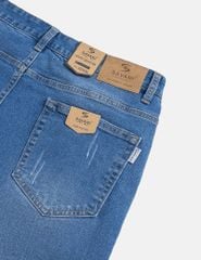 Quần jean nam ống đứng cạp thường