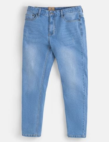 Quần jean nam ống đứng cạp thường