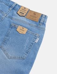 Quần jean nam ống đứng cạp thường