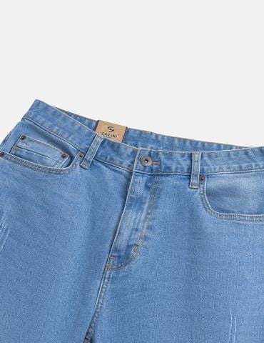 Quần jean nam ống đứng cạp thường