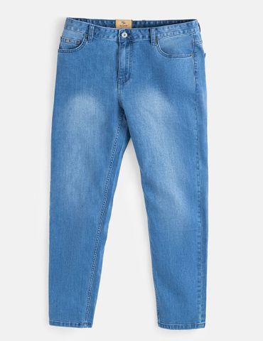 Quần jean nam ống đứng cạp thường