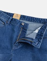 Quần jean nam ống đứng cạp thường