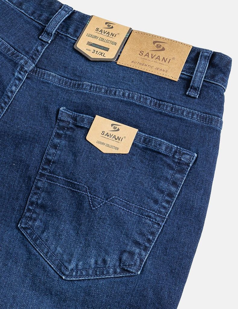 Quần jean nam ống đứng cạp thường