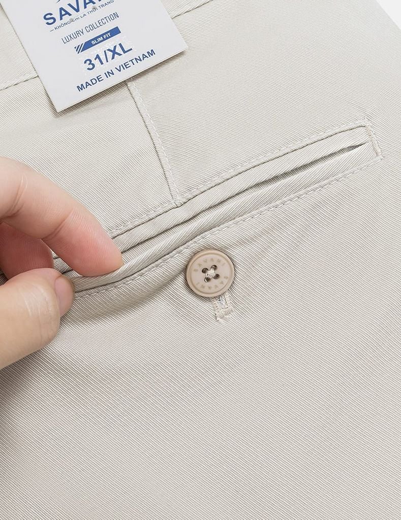 Quần khaki nam cạp thường