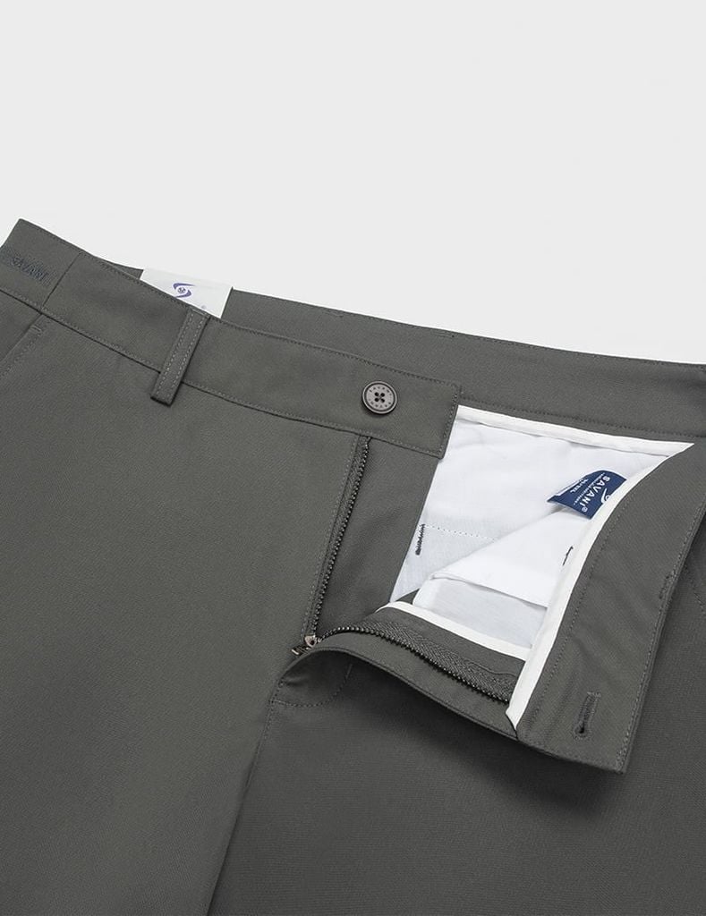 Quần khaki nam thêu trang trí hai bên sườn