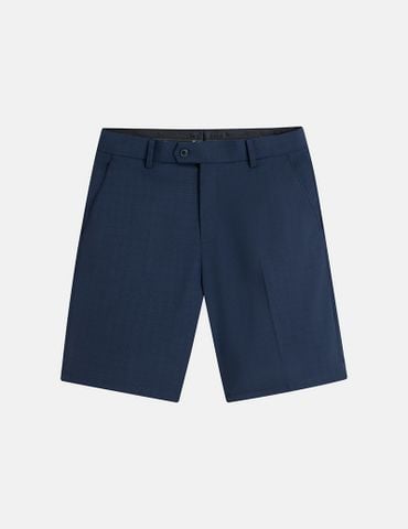 Quần short âu nam túi chéo vải kẻ