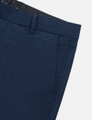 Quần short âu nam túi chéo vải kẻ