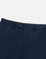 Quần short âu nam túi chéo vải kẻ