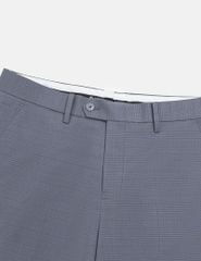 Quần short âu nam túi chéo vải kẻ