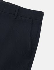 Quần short âu nam túi chéo vải kẻ