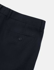 Quần short âu nam túi chéo vải kẻ