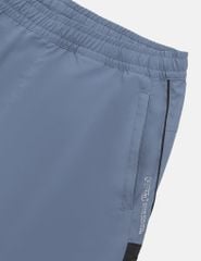 Quần short gió nam cạp chun phối can dọc quần