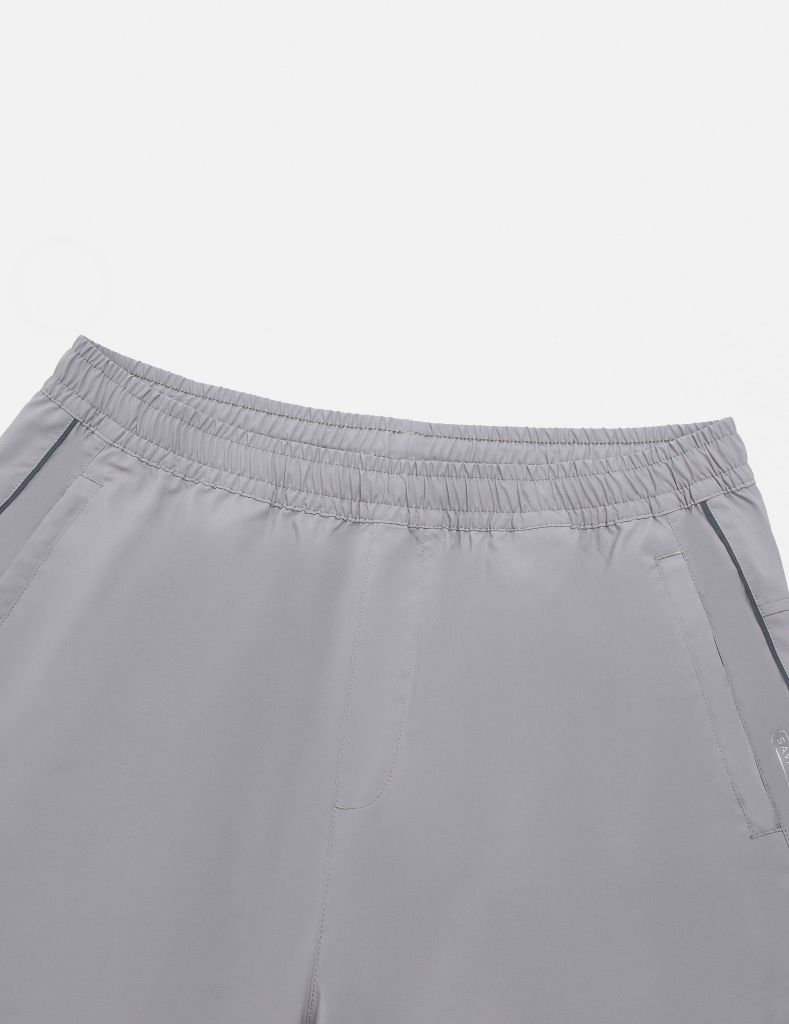 Quần short gió nam cạp chun phối can dọc quần