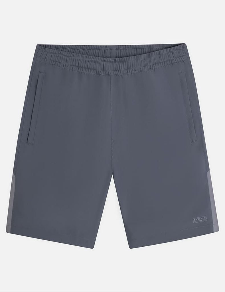 Quần short gió nam cạp chun phối hai bên gấu quần