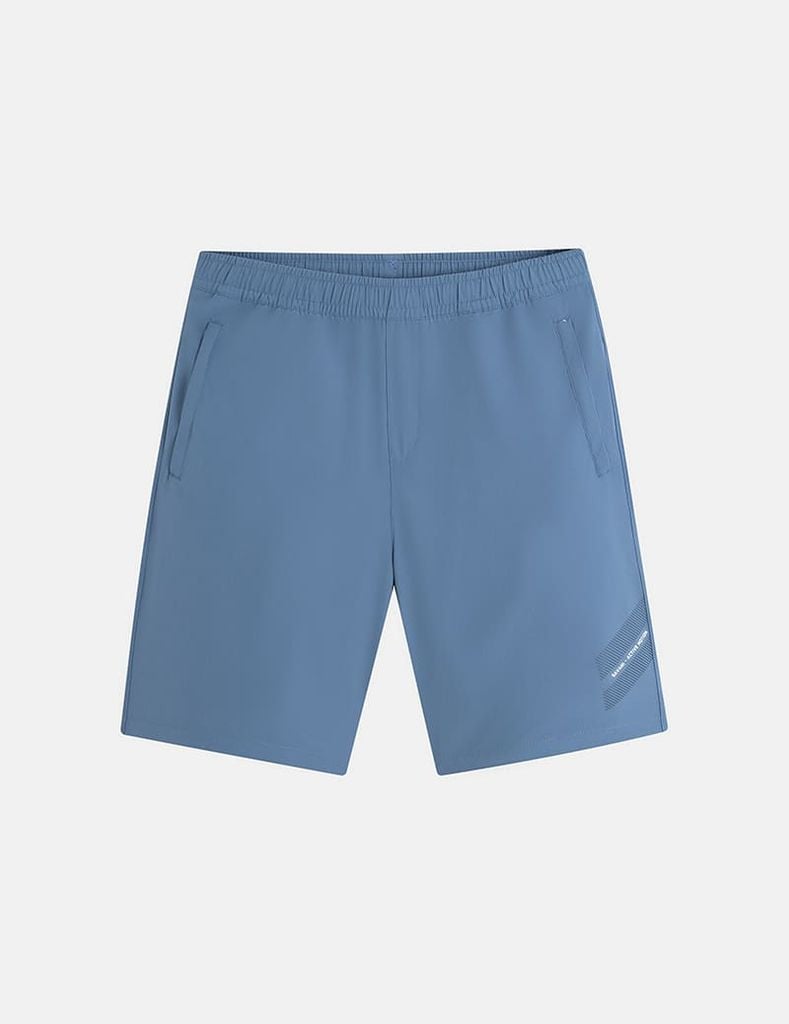 Quần short gió nam cạp chun in ống trái