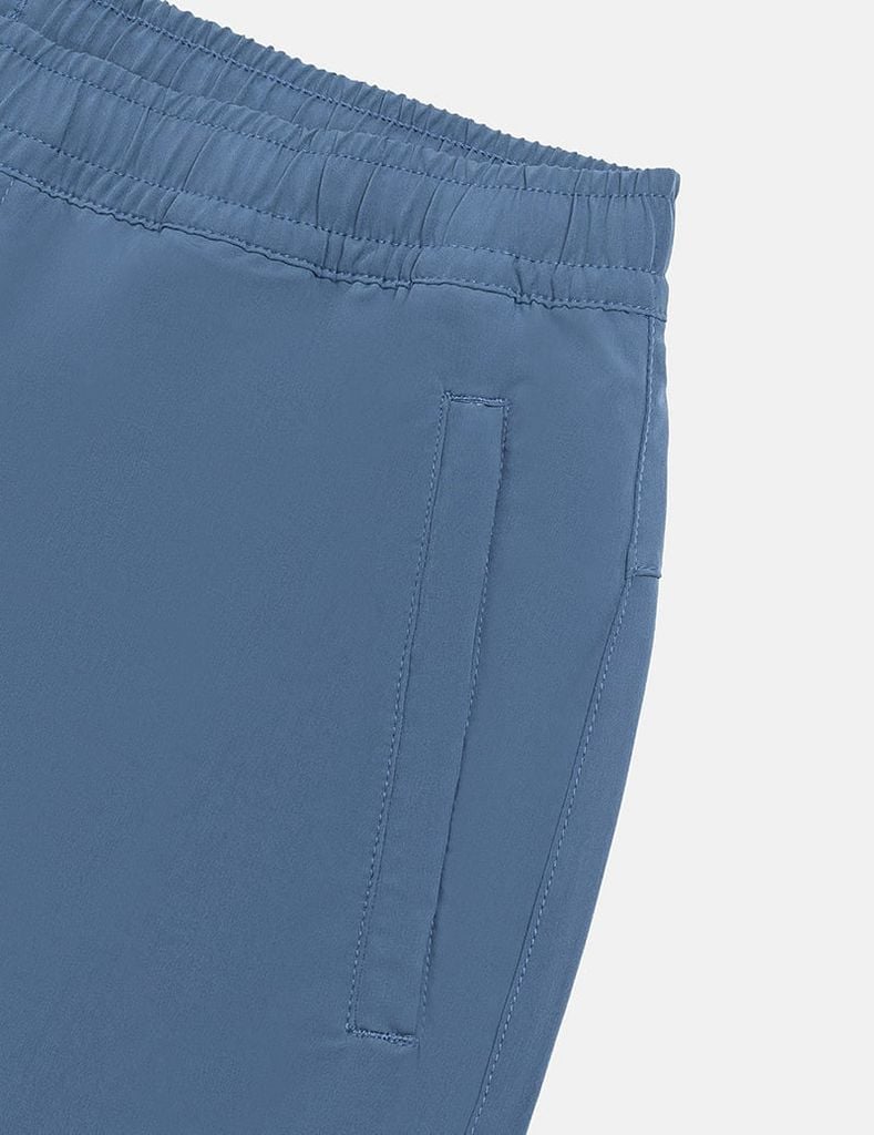 Quần short gió nam cạp chun in ống trái