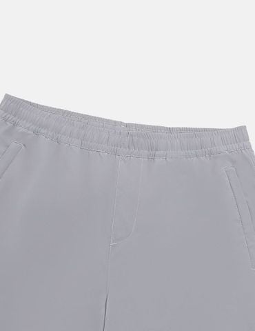 Quần short gió nam cạp chun in ống trái
