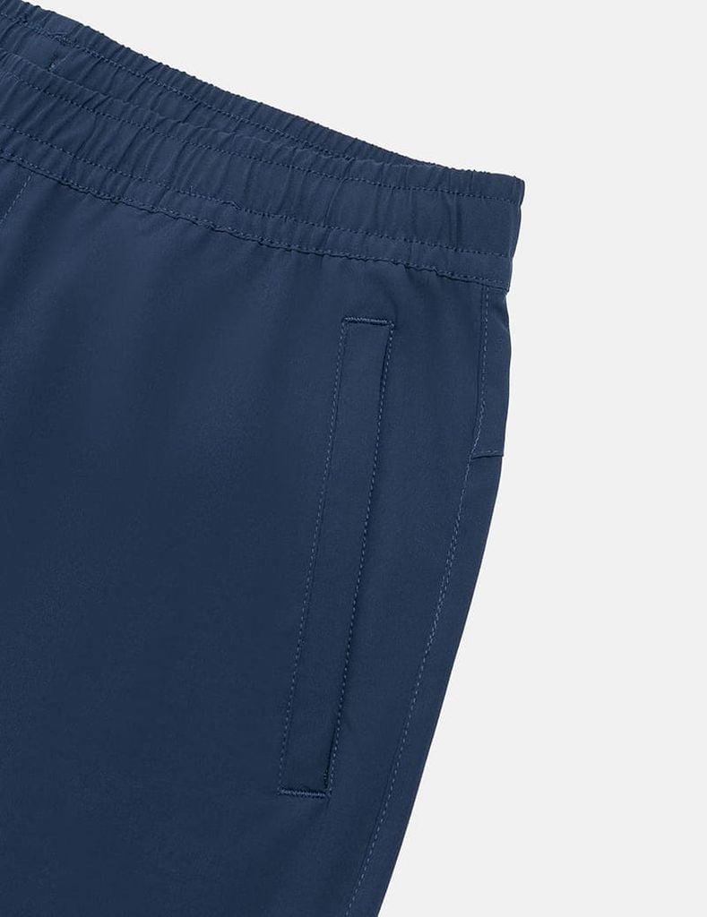 Quần short gió nam cạp chun in ống trái