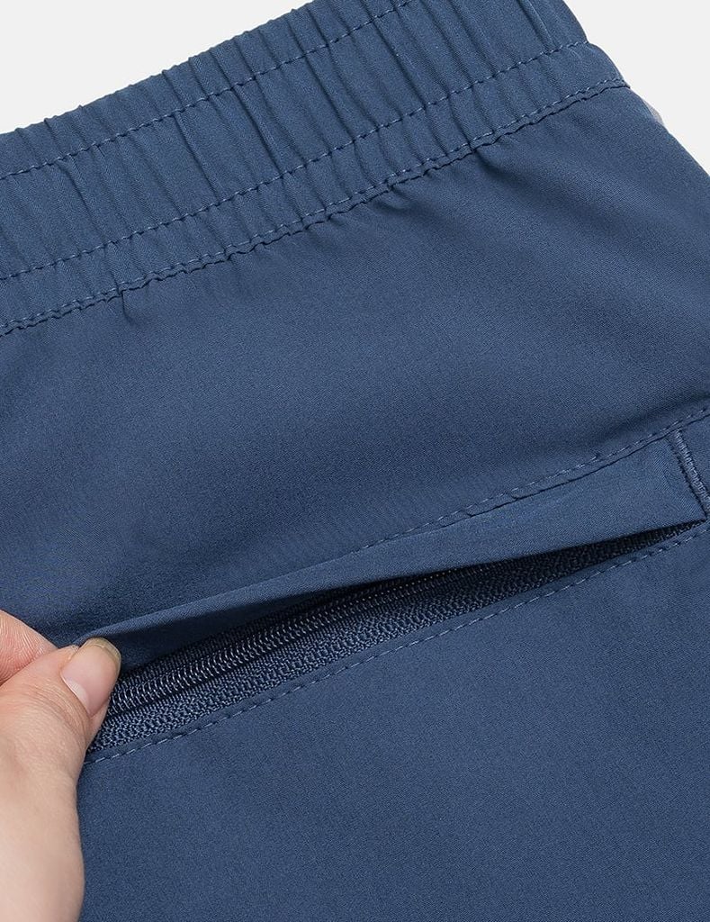 Quần short gió cạp chun nam phối 2 bên hông quần
