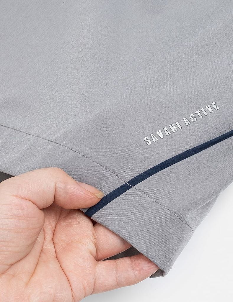 Quần short gió cạp chun nam phối 2 bên hông quần